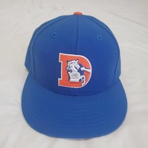 Denver Broncos Mitchell & Ness NFL Vintage Collection Fitted Hat Cap Sz 7 3/8